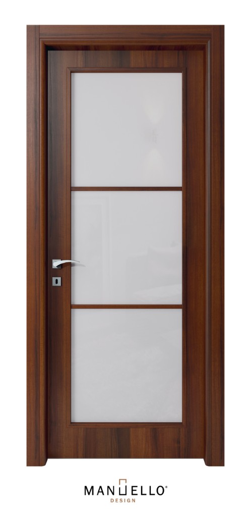 Laminato   mod. 102 3 vetri Noce Nazionale